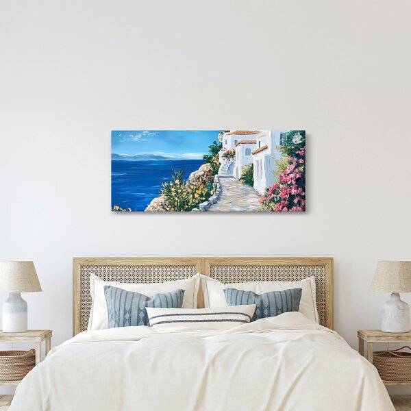 Slika - Uličica uz more (120x50 cm)
