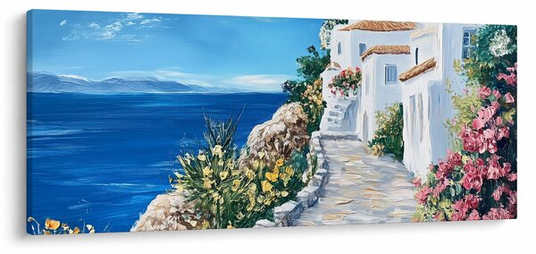 Slika - Uličica uz more (120x50 cm)