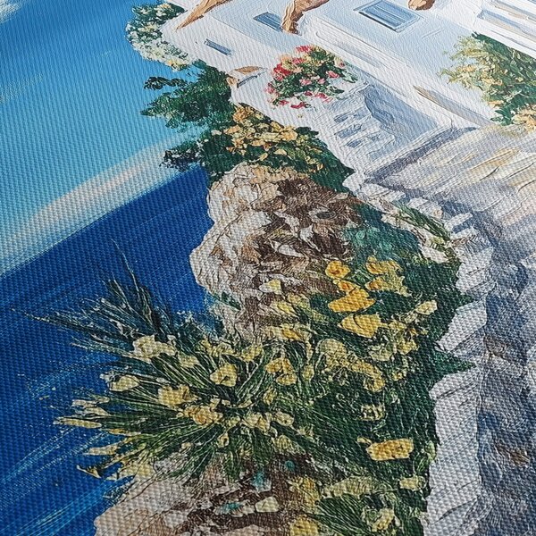 Slika - Uličica uz more (120x50 cm)