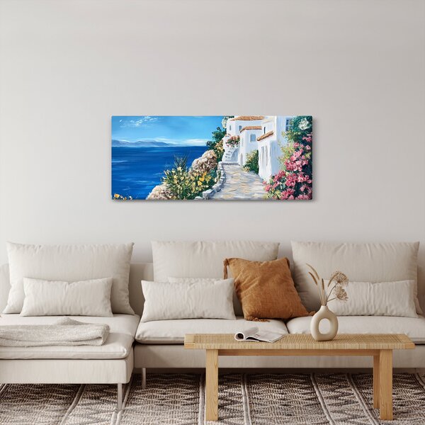Slika - Uličica uz more (120x50 cm)