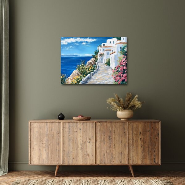 Slika - Uličica uz more (70x50 cm)