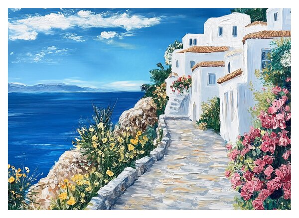 Slika - Uličica uz more (70x50 cm)