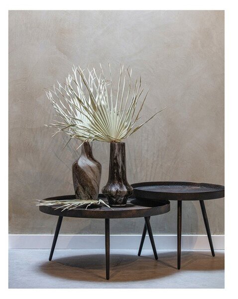 Crni stolić BePureHome Bounds, ø 76 cm
