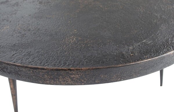 Crni stolić BePureHome Bounds, ø 76 cm
