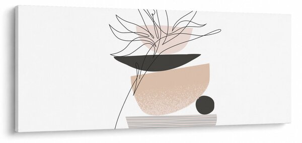 Slika - Crtano cvijeće N⁰1 (120x50 cm)