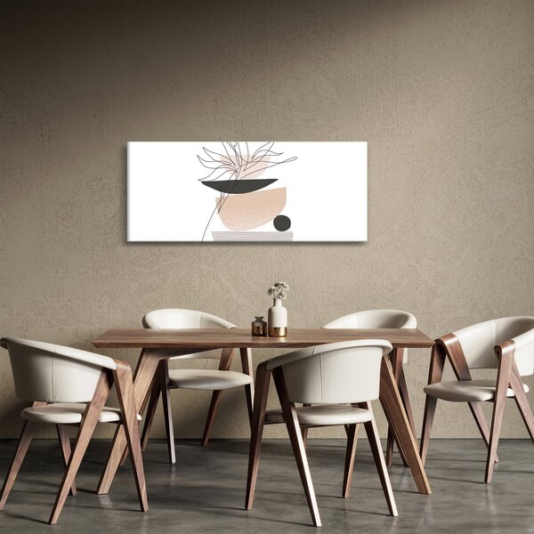 Slika - Crtano cvijeće N⁰1 (120x50 cm)