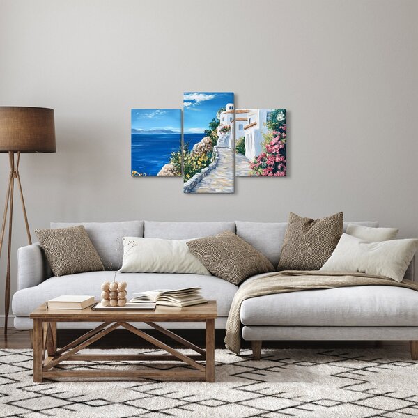 Slika - Uličica uz more (90x60 cm)