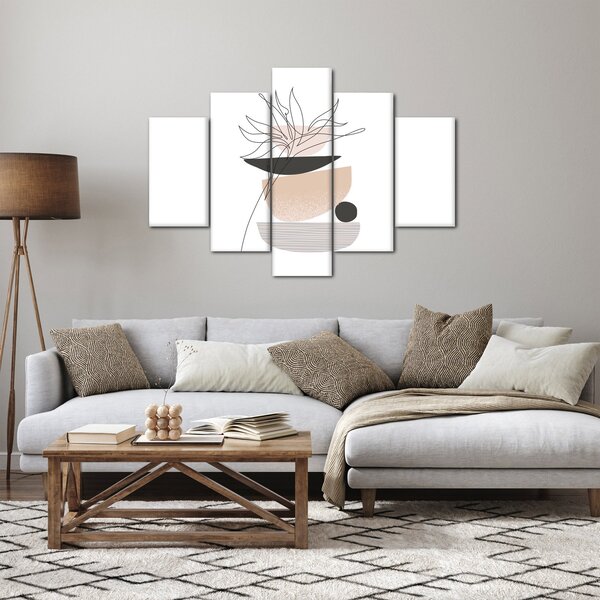 Slika - Crtano cvijeće N⁰1 (150x105 cm)