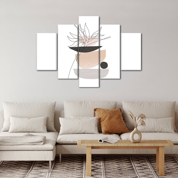 Slika - Crtano cvijeće N⁰1 (150x105 cm)