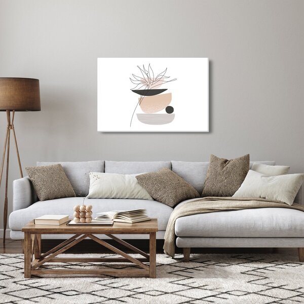 Slika - Crtano cvijeće N⁰1 (90x60 cm)