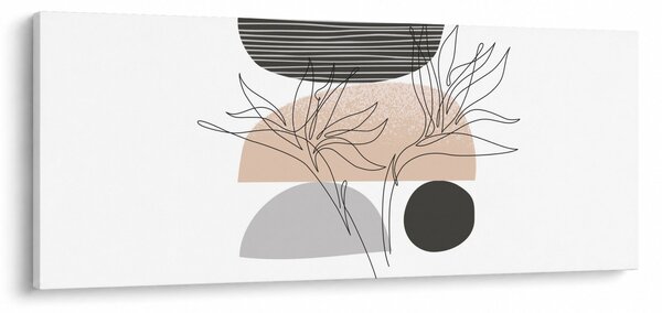 Slika - Crtano cvijeće N⁰2 (120x50 cm)