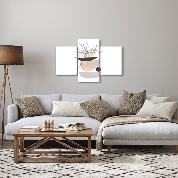 Slika - Crtano cvijeće N⁰1 (90x60 cm)
