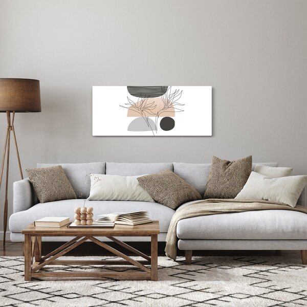 Slika - Crtano cvijeće N⁰2 (120x50 cm)