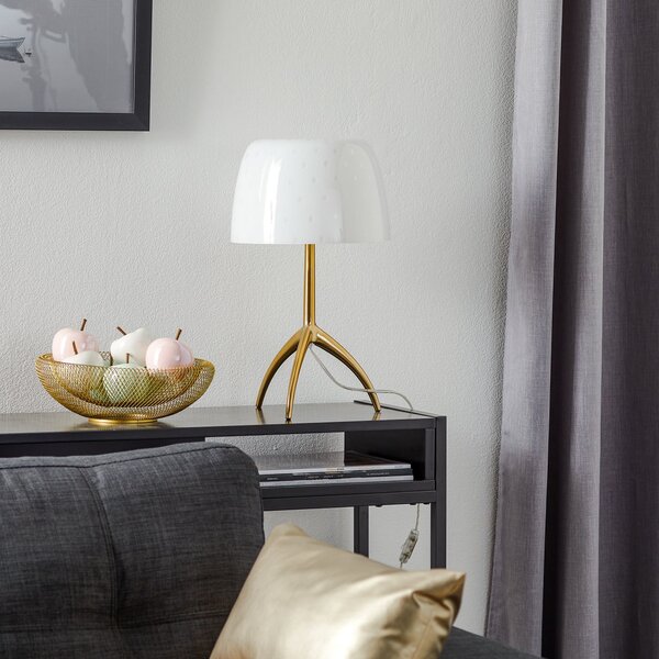 Stolne Lampa Foscarini, Lumiere, Bijela, Dnevna soba, Staklo, Dizajn
