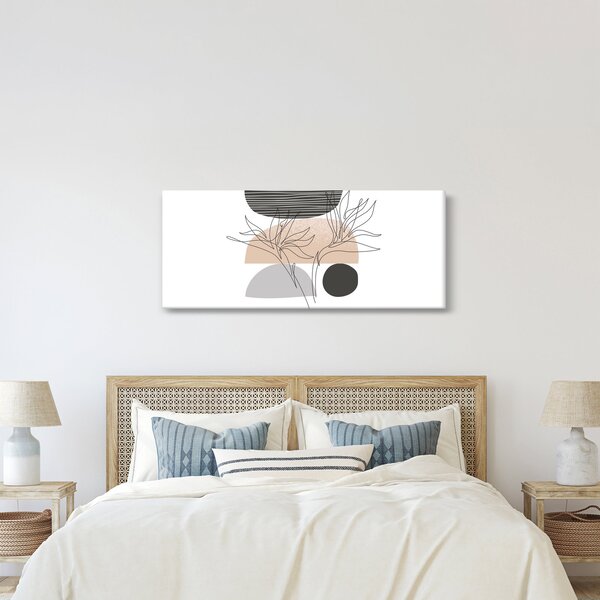 Slika - Crtano cvijeće N⁰2 (120x50 cm)