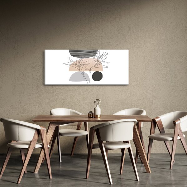 Slika - Crtano cvijeće N⁰2 (120x50 cm)