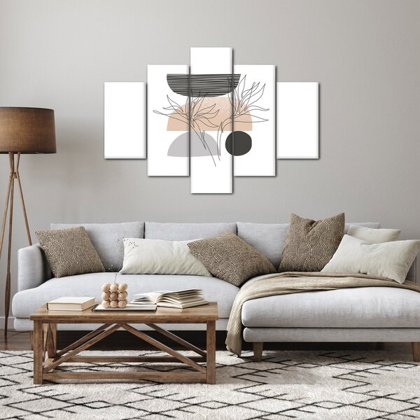 Slika - Crtano cvijeće N⁰2 (150x105 cm)