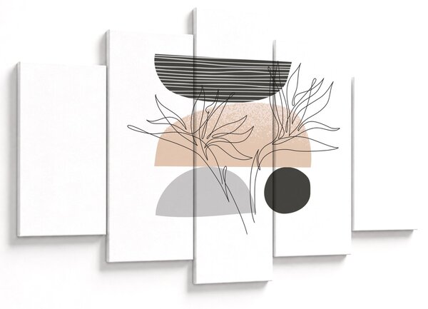 Slika - Crtano cvijeće N⁰2 (150x105 cm)