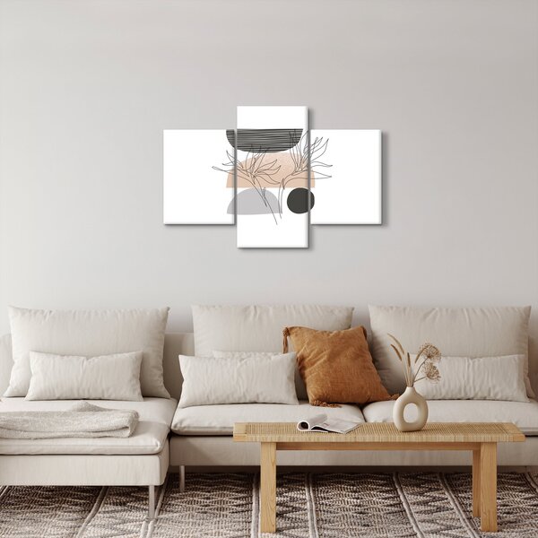 Slika - Crtano cvijeće N⁰2 (90x60 cm)