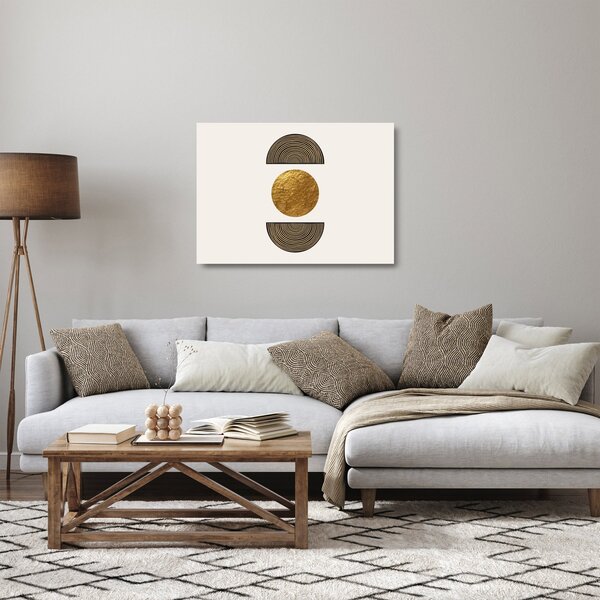 Staklena slika - Zlatni ukras N⁰1 (70x50 cm)