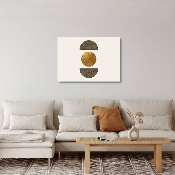 Staklena slika - Zlatni ukras N⁰1 (70x50 cm)