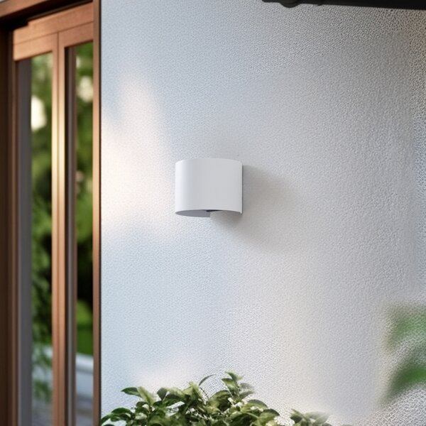Vanjske Svjetiljka Lindby, Dara, prigušiv, Bijela, Balkon, Aluminij, Moderan