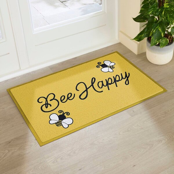 Otirač od PVC-a 60x90 cm Bee Happy – Artsy Doormats