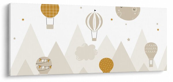 Slika - Leteći baloni (120x50 cm)