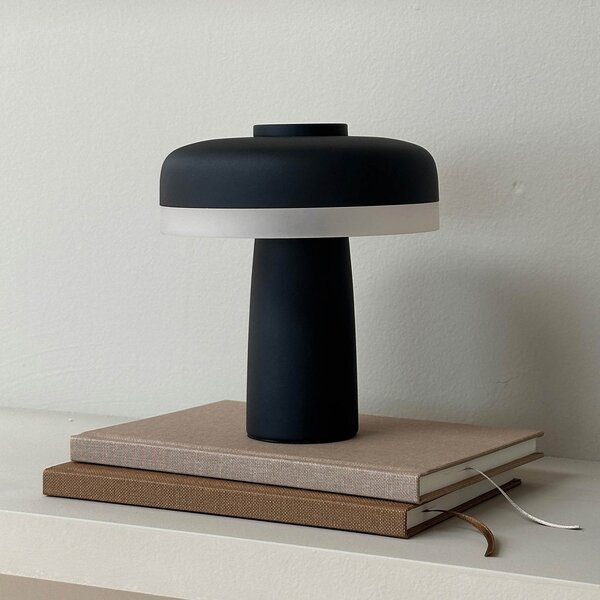 Stolne Lampa Dyberg Larsen, Porter, prigušiv, Crno, Dnevna soba, Metal, Skandinavski
