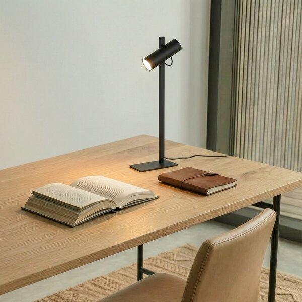 Stolne Lampa Lucande, Lysias, Crno, Blagovaonica, Metal, Moderan