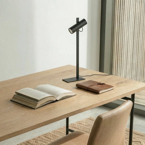 Stolne Lampa Lucande, Lysias, Crno, Blagovaonica, Metal, Moderan