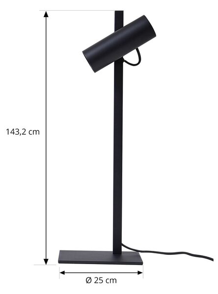 Stolne Lampa Lucande, Lysias, Crno, Blagovaonica, Metal, Moderan