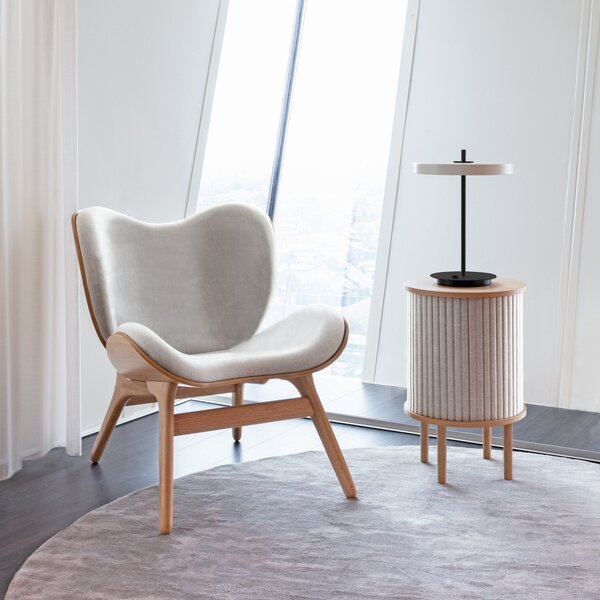 Stolne Lampa UMAGE, Asteria Table, prigušiv, Crno, Dnevna soba, Aluminij, Dizajn