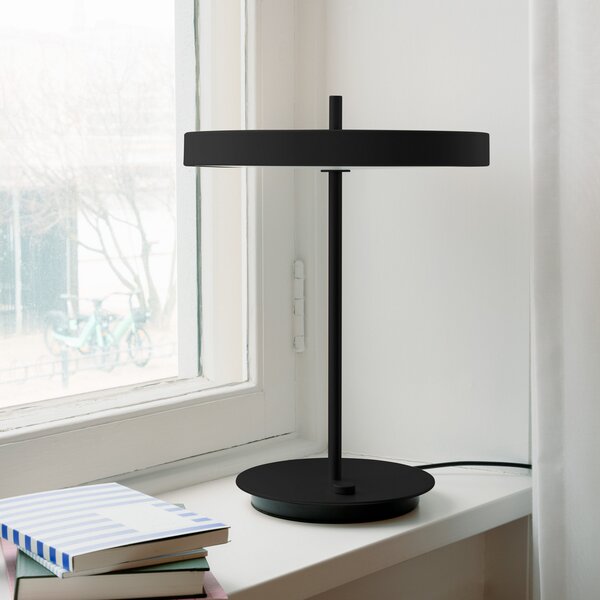 Stolne Lampa UMAGE, Asteria Table, prigušiv, Crno, Dnevna soba, Aluminij, Dizajn