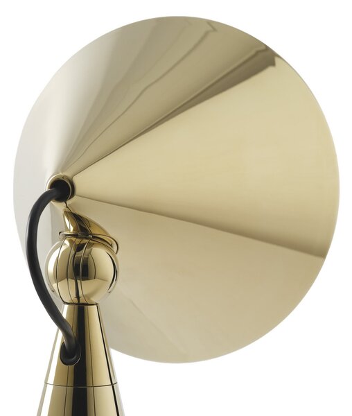 Stolne Lampa Tom Dixon, POSE, prigušiv, Zlato / mjed, Dnevna soba, Plastika, Dizajn