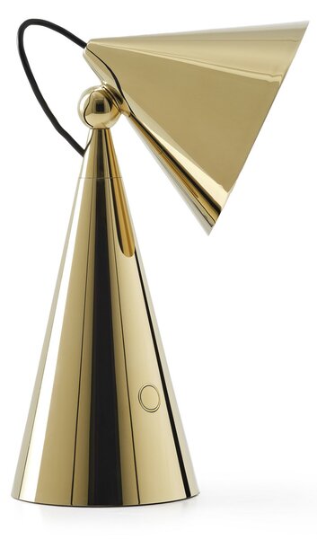 Stolne Lampa Tom Dixon, POSE, prigušiv, Zlato / mjed, Dnevna soba, Plastika, Dizajn