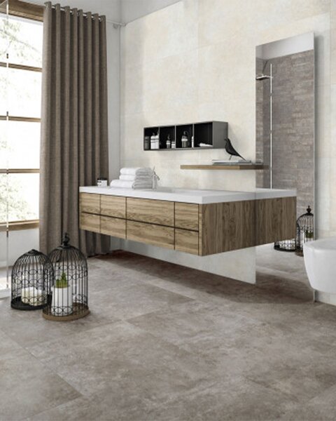 Pločica Tuscania Grey Soul Dark retificirana 61x61 cm