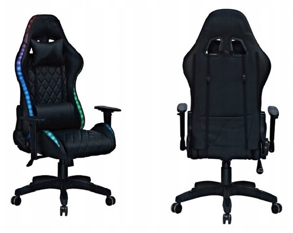Elegantna ergonomska gaming stolica s LED osvjetljenjem