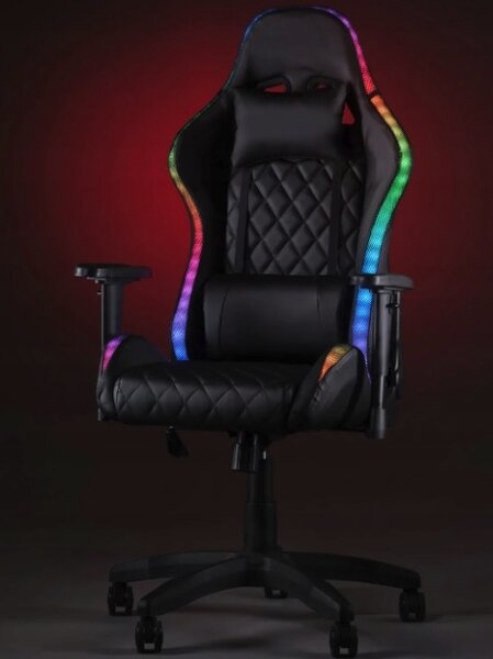 Elegantna ergonomska gaming stolica s LED osvjetljenjem