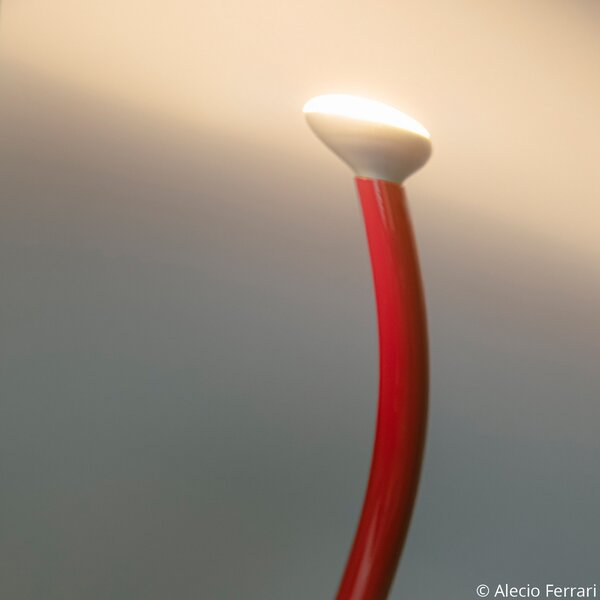 Podne Lampa FLOS, Luminator, prigušiv, Crvena, Dnevna soba, Metal