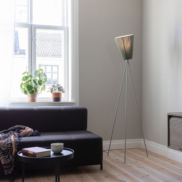 Podne Lampa Northern, Oslo Wood, prigušiv, Zelena, Dnevna soba, Tkanina / tekstil, Dizajn