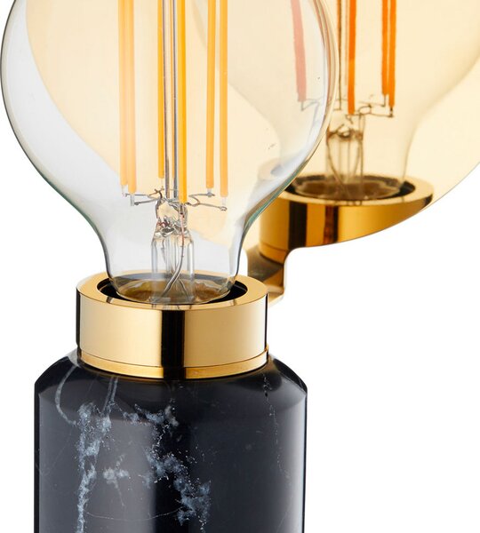Stolne Lampa DESIGN BY US, Blindspot, Crno, Dnevna soba, Mramor, Dizajn