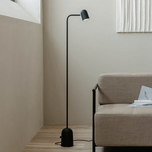 Podne Lampa Northern, Buddy floor, prigušiv, Crno, Dnevna soba, Metal, Skandinavski