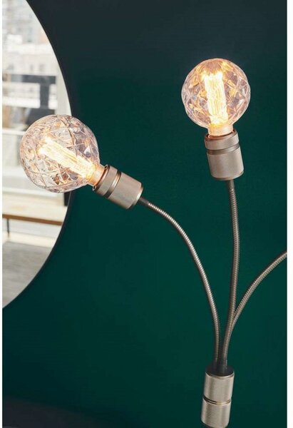 Podne Lampa Halo Design, Crno, Dnevna soba, Metal