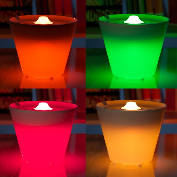 Stolne Lampa Rotaliana, MultiPot+, prigušiv, Bijela, Dnevna soba, Plastika, Dizajn