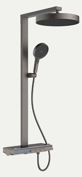 Idealaqua tuš sistem termostatski LED displeyom i 3 funkcije, gun metal