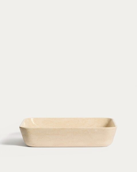 Bež kameni umivaonik 55x35 cm Darnen – Kave Home