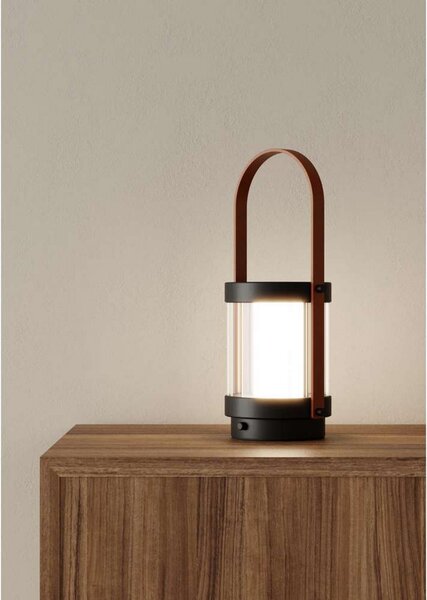 Stolne Lampa Aromas del Campo, Bally, prigušiv, Crno, Dnevna soba, Staklo, Seoska kuća / rustikalni