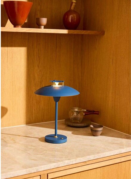 Stolne Lampa Halo Design, prigušiv, Plava, Dnevna soba, Metal