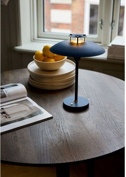 Stolne Lampa Halo Design, prigušiv, Plava, Dnevna soba, Metal